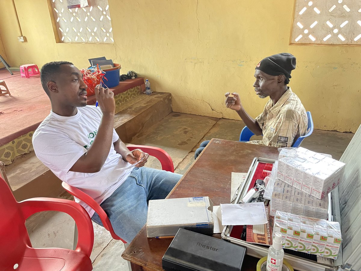 Thomas_Ampem_'s tweet photo. Health.

We continued Day 2 of the free eye screening, free glasses, and free medication at the Apostolic Church in Gyakiti this morning. https://t.co/aZbQawd93c