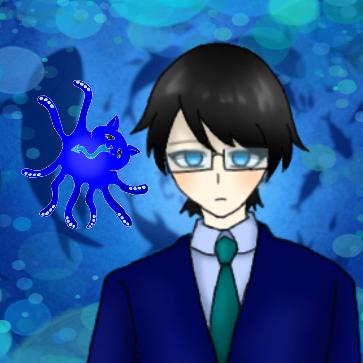 🪼青ブルー色🐙 tweet media