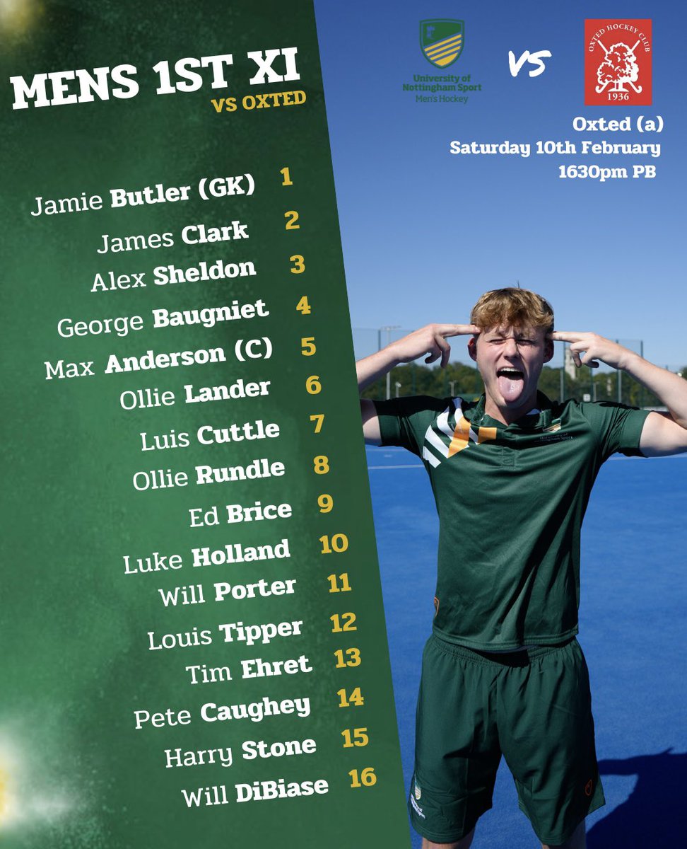 Our M1 matchday squad taking on Oxted (A) at 4:30pm🔥