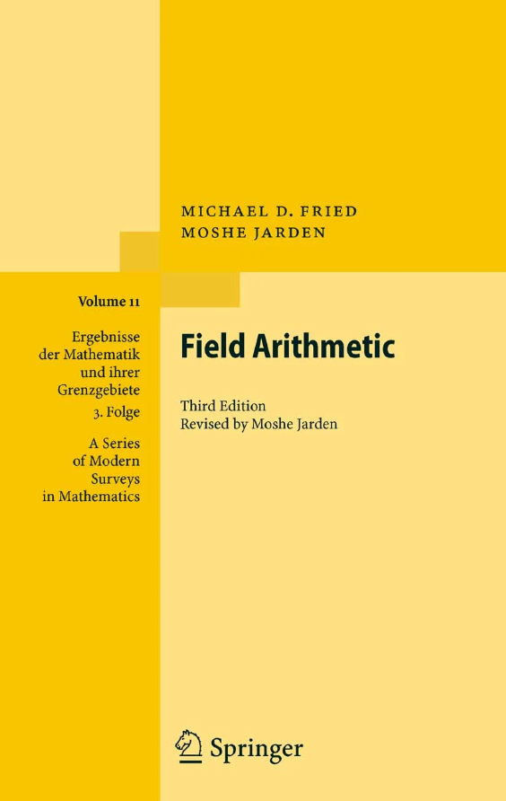 BCollasMath's tweet photo. For examples of use of model theory in #AHGTMath arithmetic geometry, see:
- Field arithmetic, Fried-Jardine (Springer)
https://t.co/jV9yuzEvj8
- On the ‘Section Conjecture’ in anabelian geometry, Koenigsmann (Crelle)
https://t.co/qnUIJWNmFl @degruyter_pub https://t.co/TWX8TBsse1