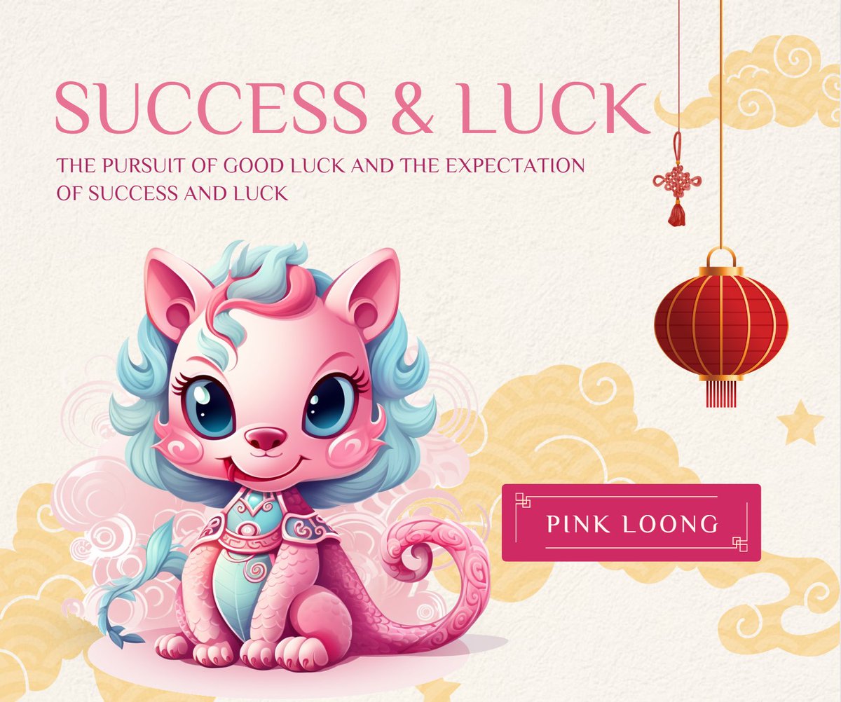 QingPicWe's tweet photo. 🐲 Pink Loong
The pursuit of good luck and the expectation of success and lThe.

#Loong  #Ai #ERC404 #Meme https://t.co/XhaRiqzehB