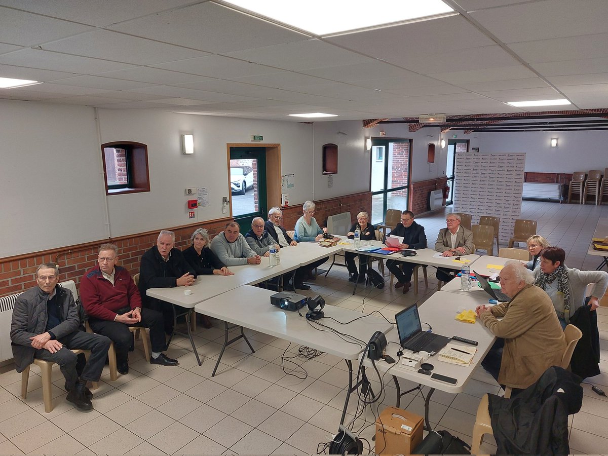 62_amf's tweet photo. 🔴 Premier CA de l'année aujourd'hui à Marquion :

➡️ Un ODJ dense, principalement consacré aux #inondations, avec notamment un bilan de l'opération menée avec la @ProtecCivile62 :
✅ Plus de 500 interventions réalisées 
✅ 1200 bénévoles mobilisés 
✅ 230 000€ collectés https://t.co/hr1PN6FNFr