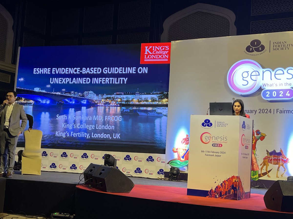 What’s new in unexplained infertility - ESHRE new guidelines. #eshre #ivf #unexplained infertility @polyzioN #Genesis2024 ⁦@EshreReprEndo⁩ #jaipur