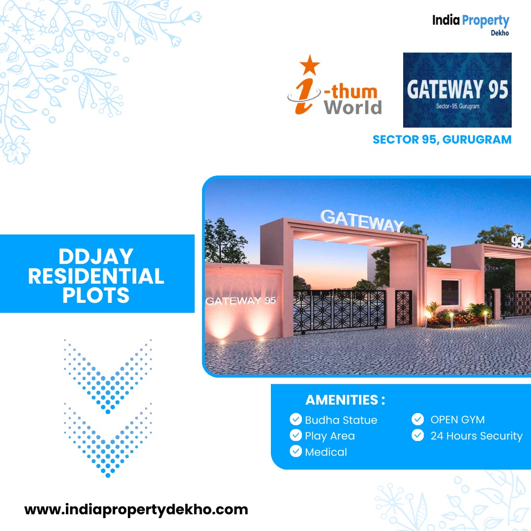 Welcome, potential buyers! If you're searching for the perfect land plot in Gurgaon, then look no further. Ithum World's latest residential development in Gateway Sector 95 To Know More Info :- indiapropertydekho.com/project/thum-w…
#ithum #gateway95 #sector95 #Sohna #plot  #indiapropertydekho