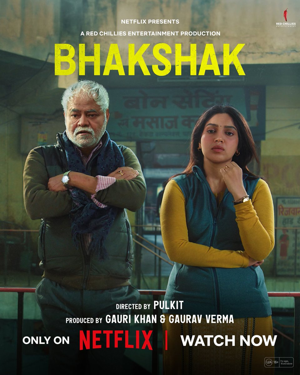 Watched #Bhakshak on Netflix. The movie makes you sick to the stomach and angry too. Based on true events. A tale of courage, depravity and a lonely fight for justice. @bhumipednekar, @imsanjaimishra #AdityaSrivastava are marvelous in their roles.