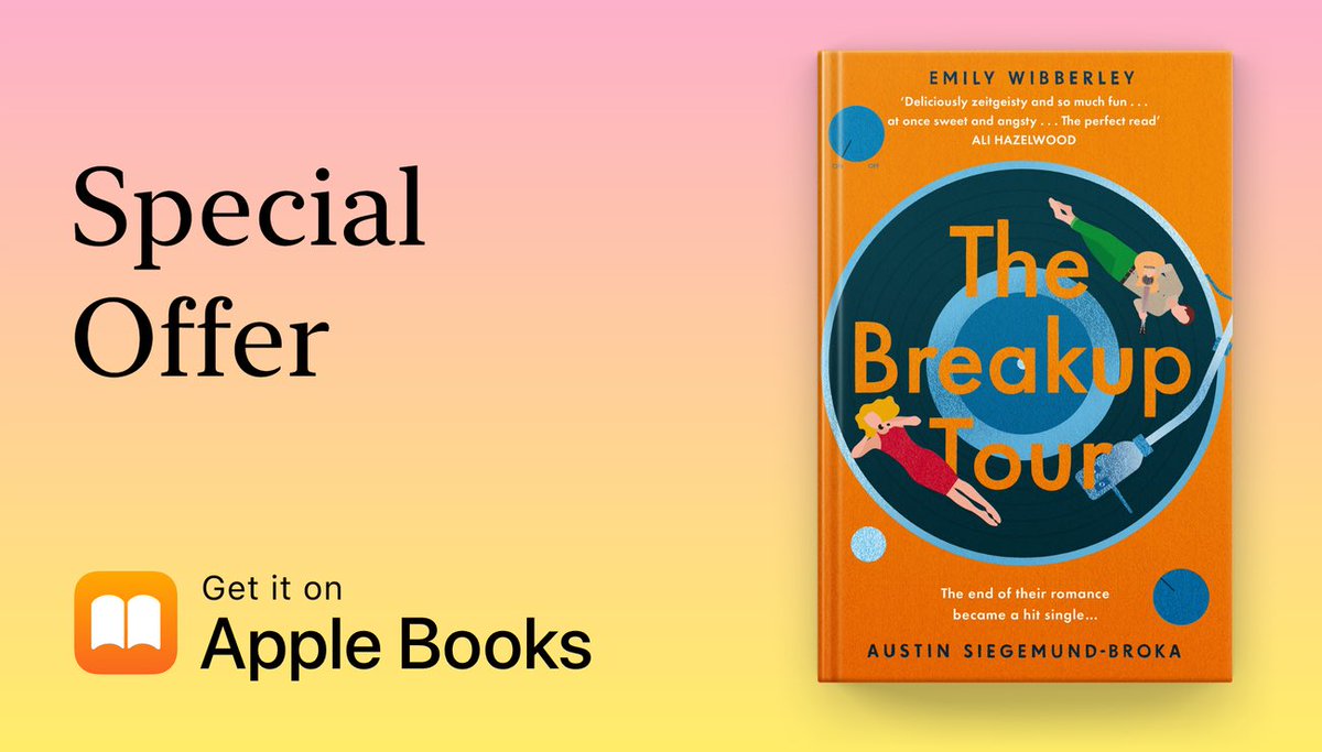 UK readers! On Apple Books, THE BREAKUP TOUR will be 99p until February 23 -- that’s definitely less expensive than tour tickets. We hope you fall in love with Riley and Max!💜