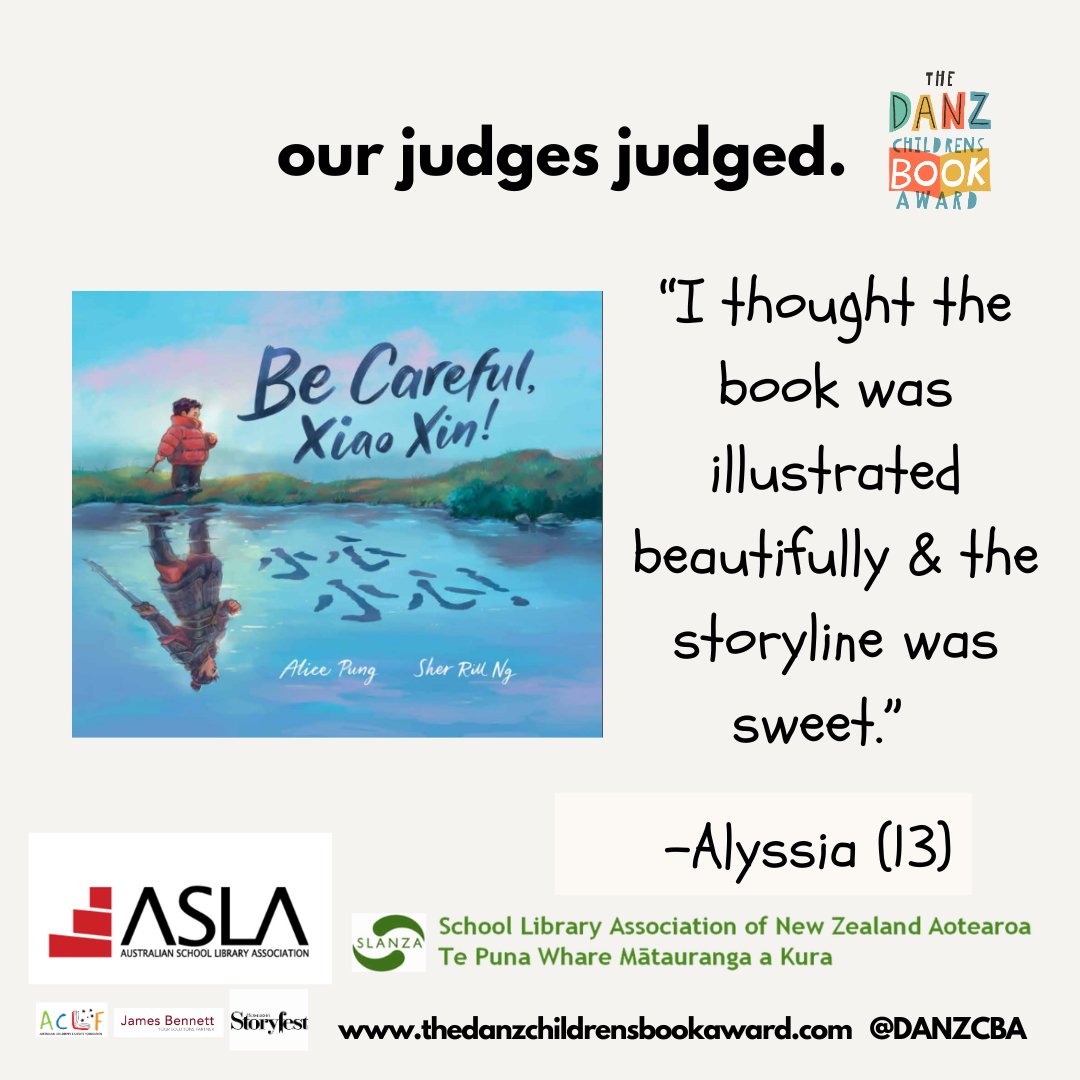 2024 LONGLIST SPOTLIGHT!

Be Careful, Xiao Xin!
Written by Alice Pung
Illustrated by Sher Rill Ng
Published by Working Title Press

"I thought the book was illustrated beautifully &amp; the storyline was sweet." -Alyssia (13)
#DANZCBA #diversebooks #BookRecommendation