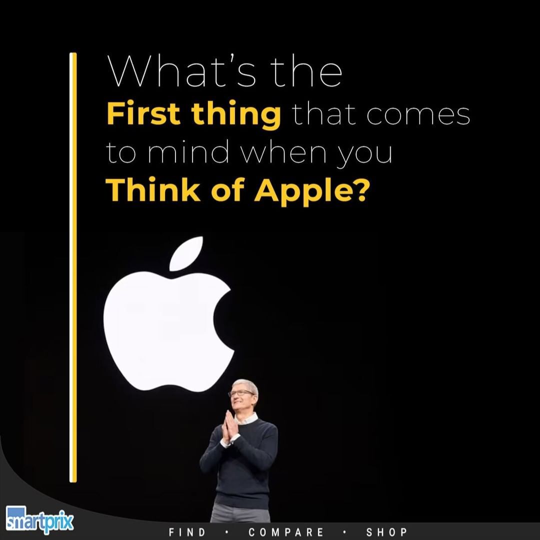 Smartprix's tweet image. What&apos;s the first thing that comes to your mind when you think of Apple?
Drop a thought or emoji below!

#Apple #QuizOfTheDay #TechQuiz