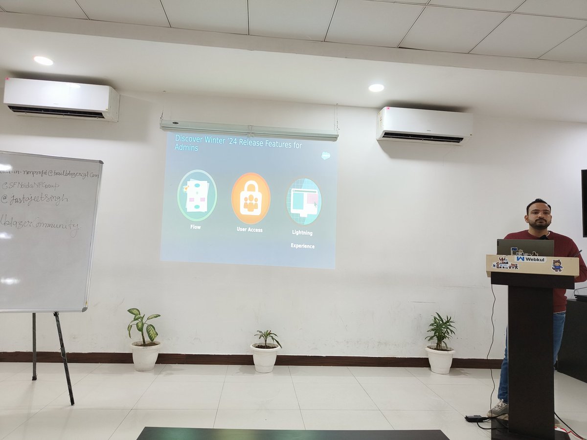 gaurav kala (@gauravkala07) on Twitter photo Session started with our speaker <a href="/LovNaman/">Naman Markan</a>
<a href="/SFNoidaNPGroup/">Noida India Nonprofit Group</a> <a href="/SFNPGhaziabad/">Salesforce Nonprofit User Group, Ghaziabad, India</a> <a href="/justajeetsingh/">Ajeet Singh</a>
#trailblazerCommunity Session started with our speaker <a href="/LovNaman/">Naman Markan</a>
<a href="/SFNoidaNPGroup/">Noida India Nonprofit Group</a> <a href="/SFNPGhaziabad/">Salesforce Nonprofit User Group, Ghaziabad, India</a> <a href="/justajeetsingh/">Ajeet Singh</a>
#trailblazerCommunity