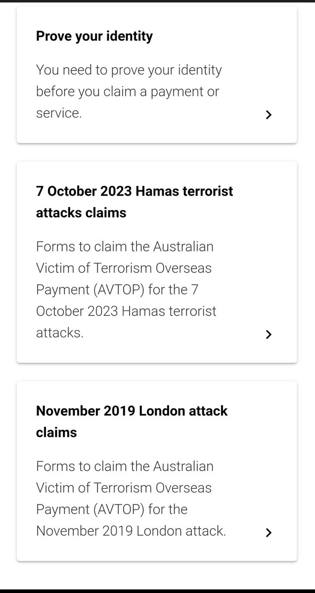 Why does the Australian Government offer $75,000 for Victims of Oct.7th.

But there was apparently only 'one.'

Source:
servicesaustralia.gov.au/australian-vic…