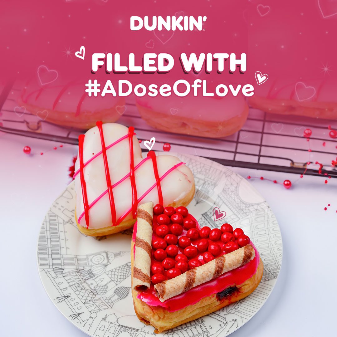 Experience the pure joy of love – it's sweeter than anything! Celebrate your heartfelt moments with Dunkin' as we add an extra dash of sweetness to your day. #ADoseOfLove #Dunkin #DunkinKarachi #ValentinesDay