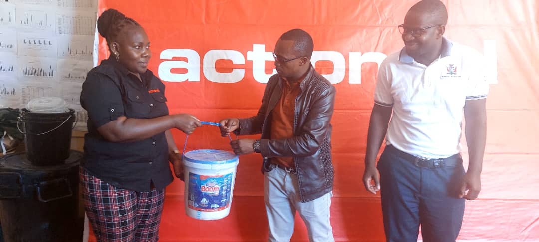 yesterday we were at Sesheke District Health Office where we continued making donations for cholera prevention and awareness ActionAid interim Country Director Jovina NAWENZAKE handed over the donations and reminded the government of its obligation to provide safe drinking water