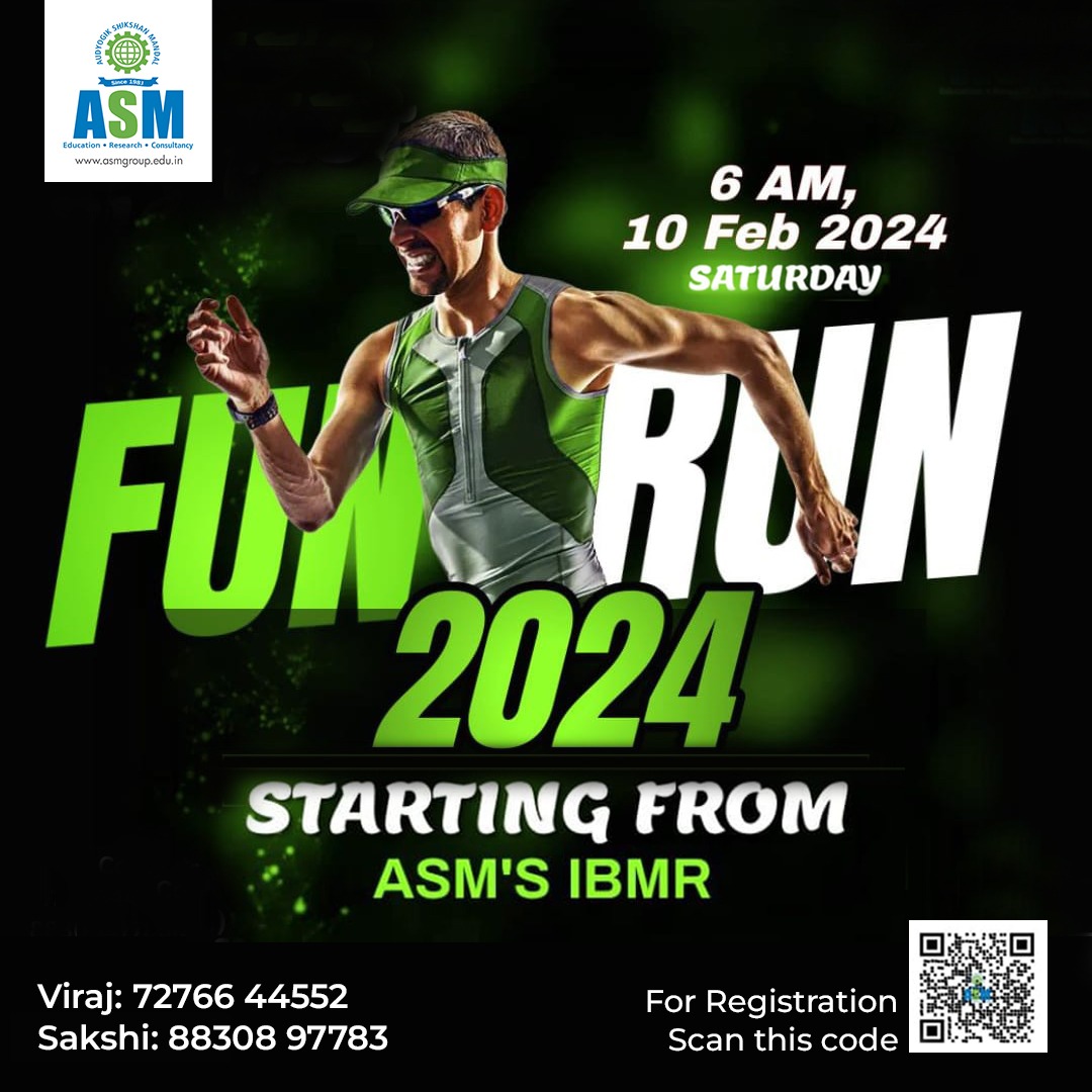 🏃‍♂️ Lace up those sneakers and get ready to run wild with ASM Insignia 2024's Fun Run Marathon! 🏃‍♀️ Join us bright and early on 10th Feb at 6am, kicking off from ASM's IBMR campus for a morning of fitness, fun, and fantastic vibes! 

#ASMFunRun #ASMInsigniaMarathon #FitnessFrenzy