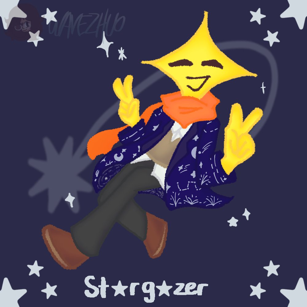 Stargazer, the star enby!

#AndysAppleFarm #AndysAppleFarmOc