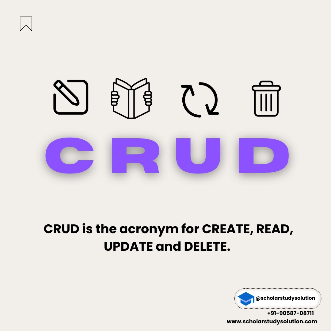 scholarstudy's tweet image. #scholarstudysolution #scholarstudysolutioncourse #scholarstudysolutionprogramme #crud #createdeleteupdatedelete #query #programe #programmer #code #coder #development