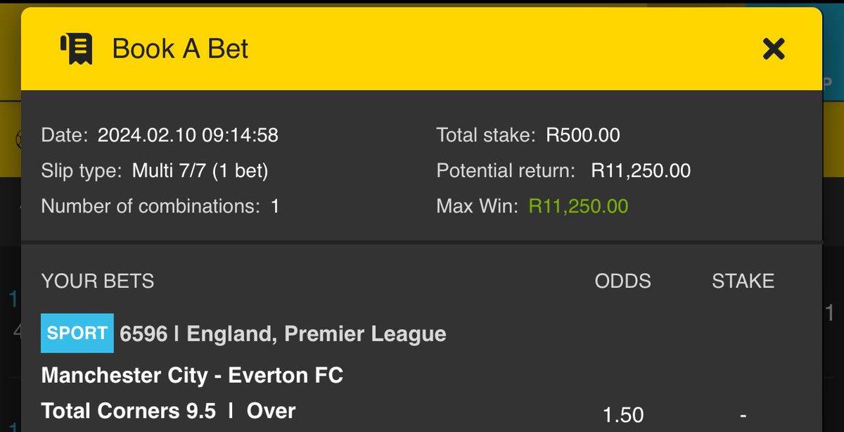 Abdull (@abdullaahi451) on Twitter photo 24odde:
<a href="/Easybet_SA/">Easybet South Africa</a> 965012 💯🤞
Easybet.co.za/share-a-bet/96…
Sign up here: ebpartners.click/o/TIoHBA
Promo code: ABDULL
Share with others to jump in
#YellowArmy 💛 24odde:
<a href="/Easybet_SA/">Easybet South Africa</a> 965012 💯🤞
Easybet.co.za/share-a-bet/96…
Sign up here: ebpartners.click/o/TIoHBA
Promo code: ABDULL
Share with others to jump in
#YellowArmy 💛