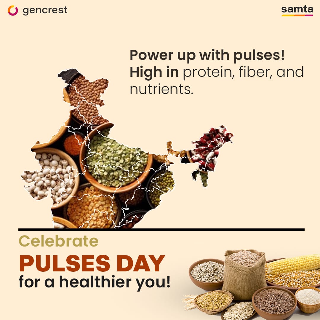 Power up with pulses.
Celebrate Pulses Day for a healthier you!

#PulsePower #HealthyLiving #NutrientRich #PulsesDay #HealthierYou