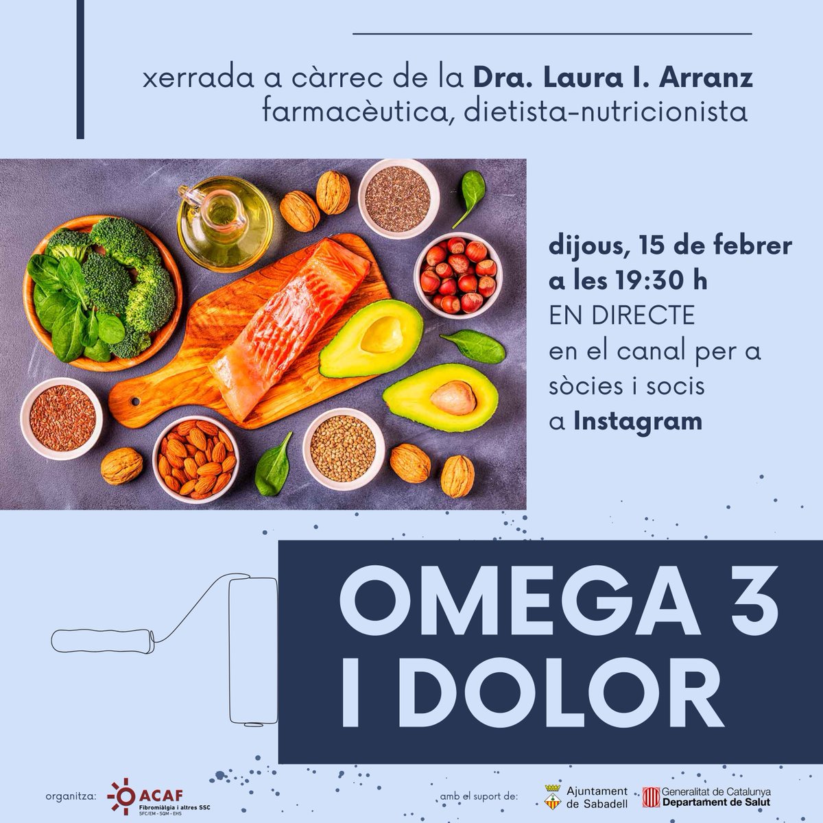 Quan es parla de l'abordatge del #dolorcrònic, un dels símptomes comuns en les nostres malalties, els àcids grassos #Omega3 han estat objecte de nombrosos estudis, entre d'altres motius, per les seves propietats antiinflamatòries.
En quins aliments es pot trobar i com cuinar-los?