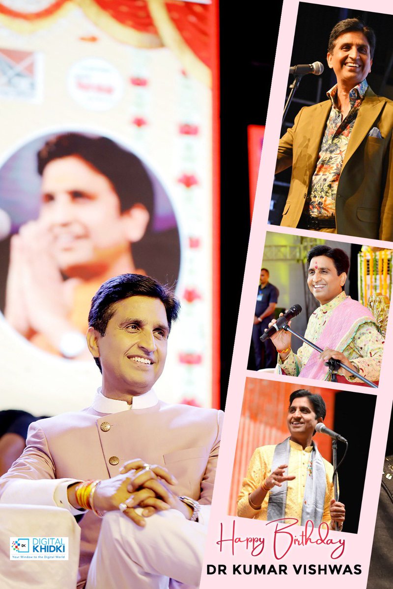 “Happy birthday to the brilliant, charismatic, and esteemed Dr. Kumar Vishwas Sir ! Wishing you a day filled with joy, success, and endless blessings.” #HBDYugKavi