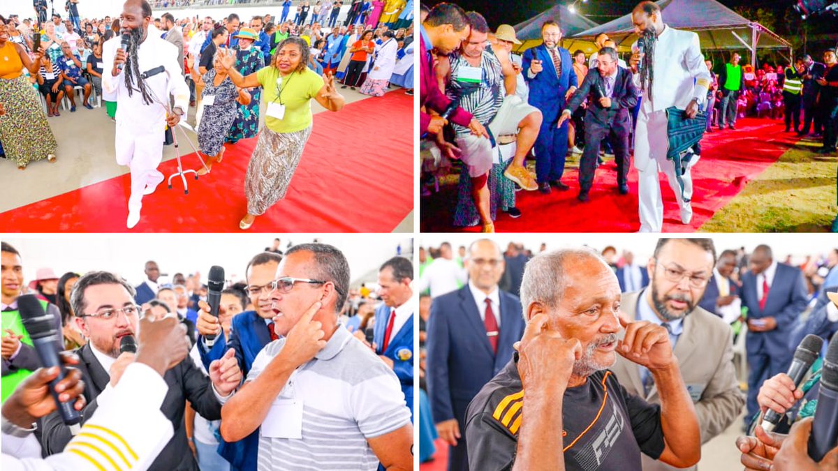 The #TreasuredRevival of JESUS is now back in the church landscape!!

Revival is when GOD’S people return to GOD'S, and GOD returns to them, and everyone sees the difference, Oh yes now The Promised prophet Elijah (Mal 4:5) is here restoring back biblical revival 

Brazil revival
