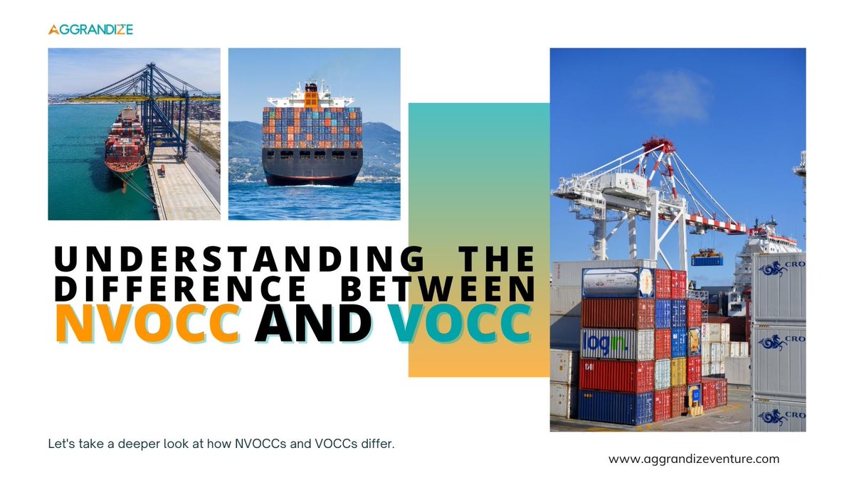 Understanding the Difference Between NVOCC and VOCC

aggrandizeventure.com/blog-content/u…

#NVOCC #VOCC #OceanFreight #Shipping #Logistics #SupplyChain #FreightForwarding #Maritime #Cargo #Transportation #NVOCCSoftware #SupplyChainManagement #FreightManagement #LogisticsTechnology