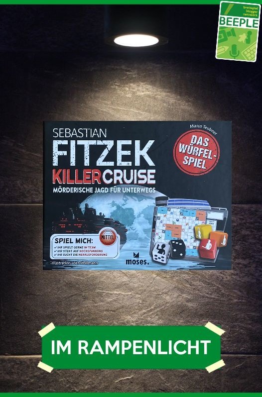 Im Rampenlicht vom <a href="/Beeple_Netzwerk/">Beeple</a> steht im Februar 2024 Sebastian Fitzek - Killercruise: Das Würfelspiel von Marco Teubner, erschienen beim <a href="/mosesVerlag/">moses. Verlag</a>  

cliquenabend.de/news/395010-Im…

#rampenlicht #beeplenetzwerk #killercruise #daswürfelspiel #marcoteubner