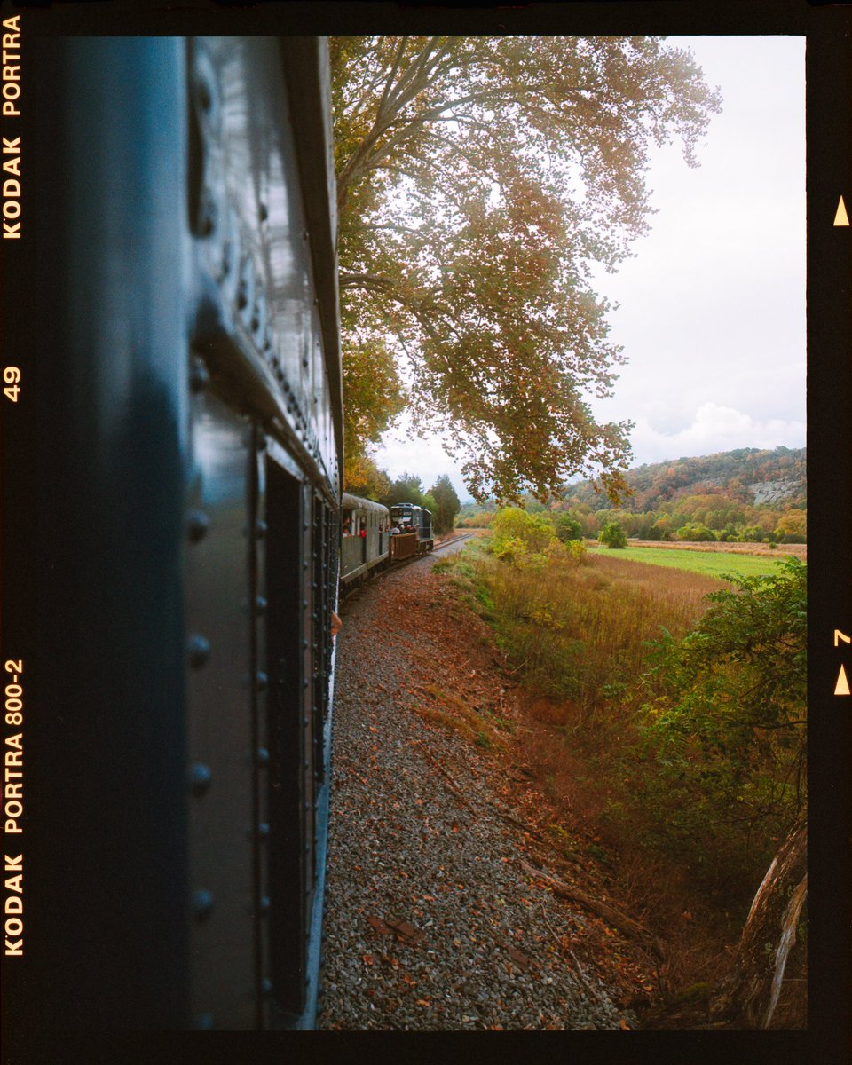 West Virginia Fall train ride on #kodak #portra800