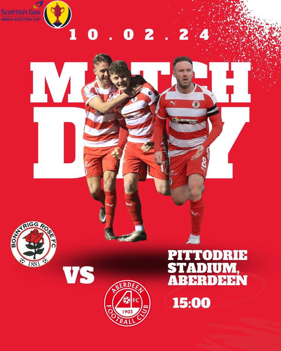 Here we go, it's game day! ⚽️
The massive Rosey Posey support are up early,  ready to get behind and cheer on the team.
Youve done us all proud.  C'Mon the Rose.  Let's go! 🌹
#COTR #WeAreRose #CommunityProud #ScottishCup