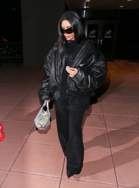 Kim out in Los Angeles. (February 9)