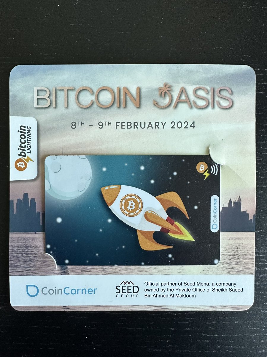 ⚡️lightningdav⚡️ (@lightningdav) on Twitter photo Special edition 🤝 ! @BitcoinOasis24 <a href="/CoinCorner/">CoinCorner</a> <a href="/theboltcard/">The Bolt Card ⚡️ by CoinCorner</a> #btc #LightningNetwork #dubai Special edition 🤝 ! @BitcoinOasis24 <a href="/CoinCorner/">CoinCorner</a> <a href="/theboltcard/">The Bolt Card ⚡️ by CoinCorner</a> #btc #LightningNetwork #dubai