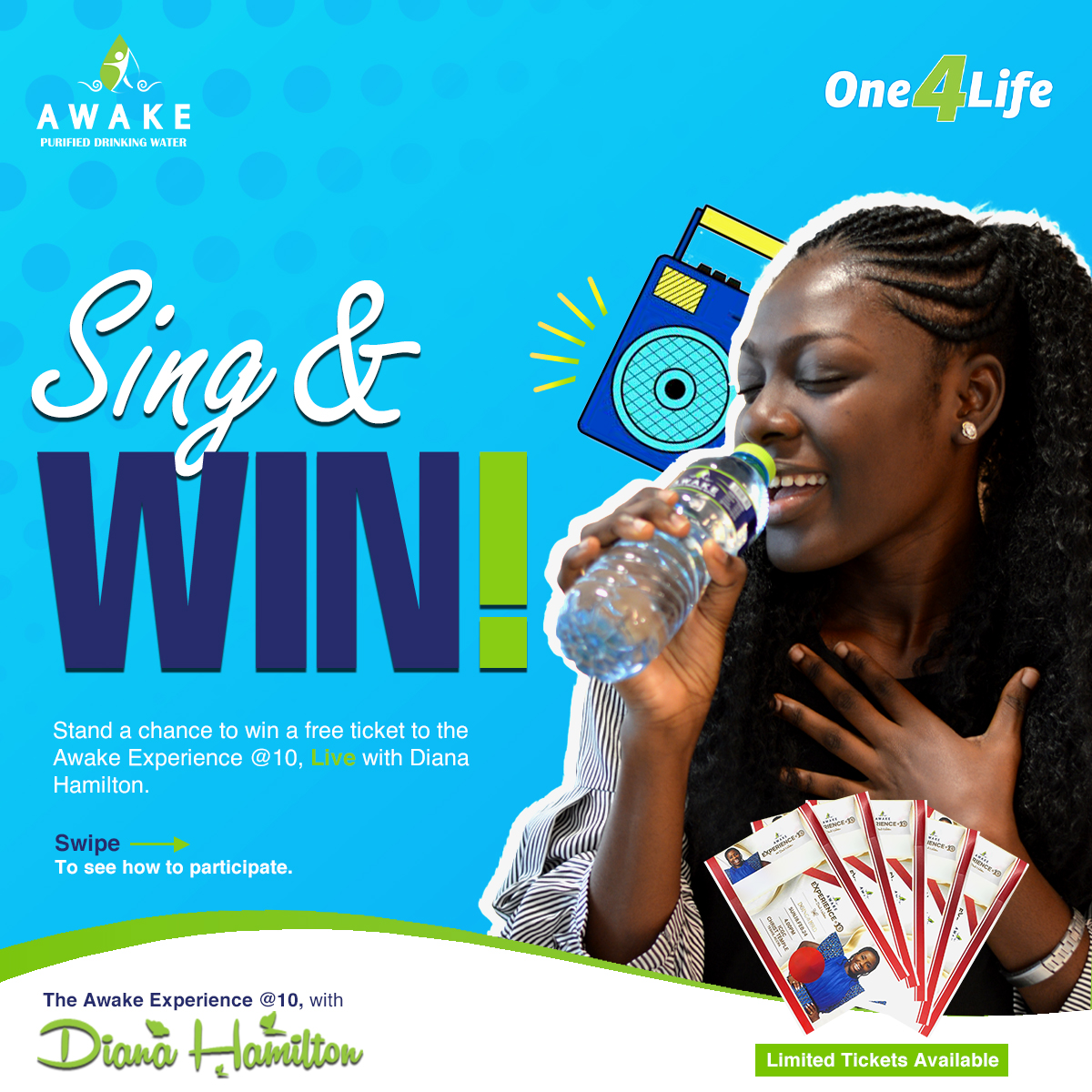 awakewatergh's tweet image. Its finally here folks! Your change to win a free ticket to @dianaahamilton &apos;s #awakeexperience @10 on February 18th, 2024, to be held at @ICGCChrist East - Teshie. Winners would be announced on Feb. 14th, and it could be YOU!
#HallelujahChallenge #kasapreko #UG #IsYourBooYourBoo