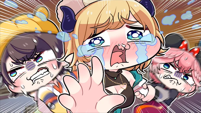 夢の国から帰りたくないちょこ先VS今すぐ帰りたいスバルイうい#しょこらーと #プロテインザスバル#Luillust#しぐれうい 