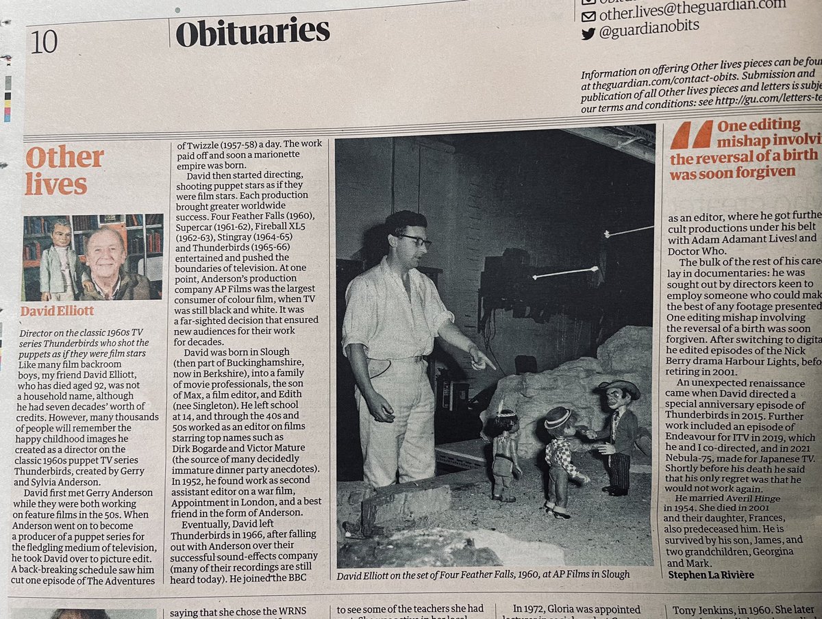 I’m very pleased to see this in today’s print version of The Guardian. Every reminder he’s gone is still surprisingly sad, but nice to see him get some recognition.