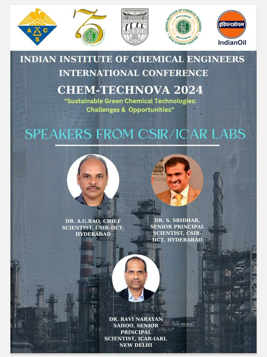 #technologycollaboration
CHEM- TECHNOVA 2024, 21st March - 23rd March 2024 at Harcourt Butler Technical University, Kanpur, Uttar Pradesh Theme: Sustainable Green Chemical Technologies: Challenges & Opportunities. 

E: kiran.hbtukanpur@gmail.com