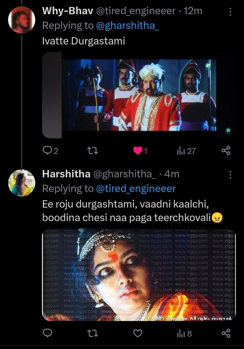 Meanwhile, we just recreated an entire scene from Apthamitra.😭😂🤌🏻
@tired_engineeer as Dr.Vijay
@gharshitha_ as Ganga/Nagavalli
@JewsusKhan in a special cameo as Ramesh.