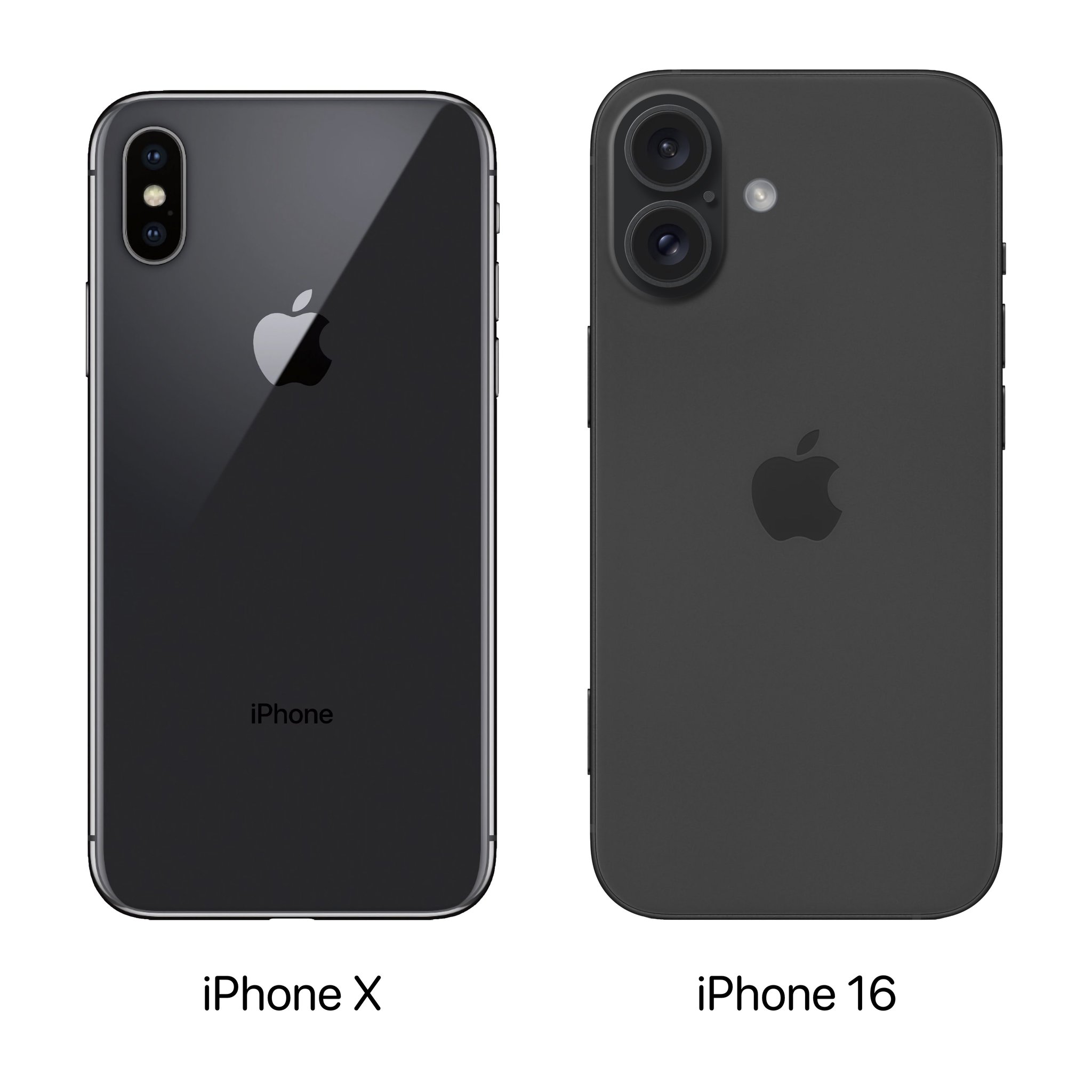 Apple Hub on X: “The iPhone X vs the rumored iPhone 16 design 