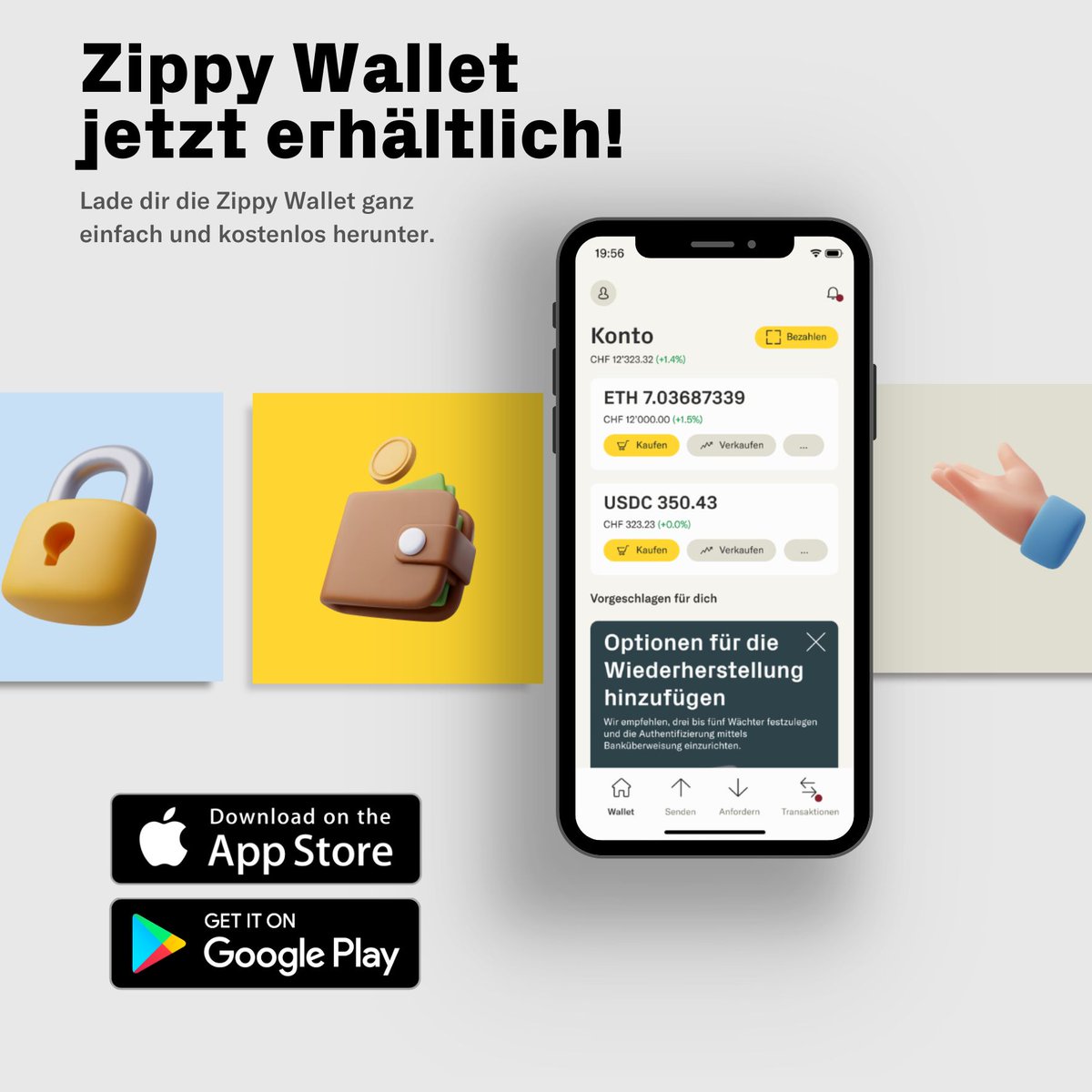 🚀 Aufgepasst! Zippy ist endlich verfügbar zum Download! 📲✨

 👉 App Store: buff.ly/49qKa8J 
👉 Google Play Store: buff.ly/49qsmKR 

✅ Zippy ist offiziell zum Download im App Store &amp; Google Play Store verfügbar!

#Ethereum #Web3 #Cryptowallet #Crypto #BTC #ETH