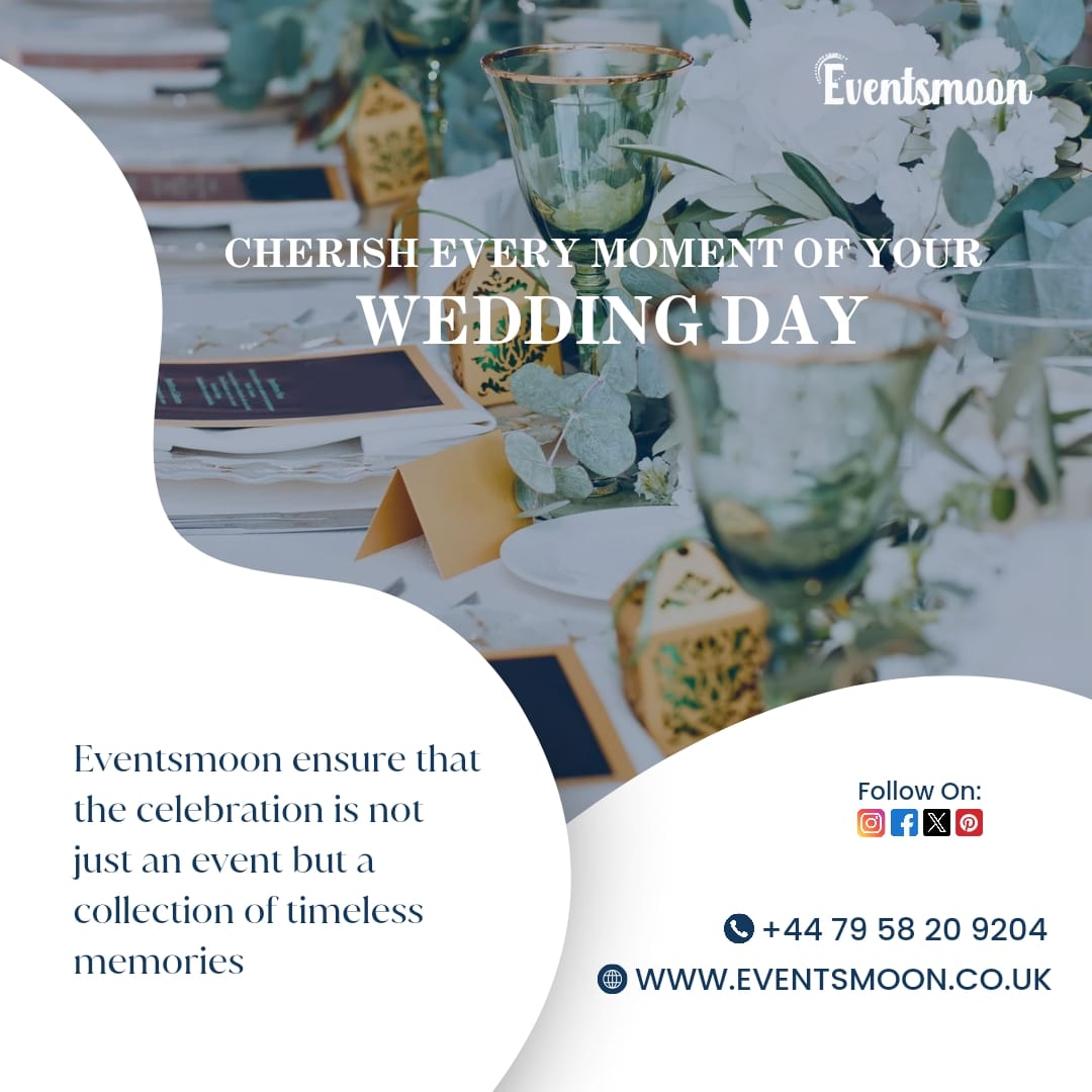 Cherish every moment of your wedding day

Eventsmoon ensure that the celebration is not just an event but a collection of timeless memories

#eventsmoonuk #celebration #weddingplanneruk #eventplanneruk #London