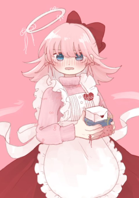 「ピンク髪 バレンタインデー」のTwitter画像/イラスト(新着)