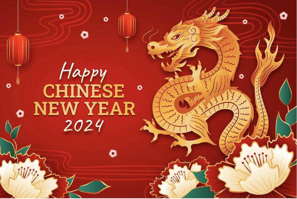 Happy Chinese New Year！ May the Year of the Dragon bring you health, happiness, and success！