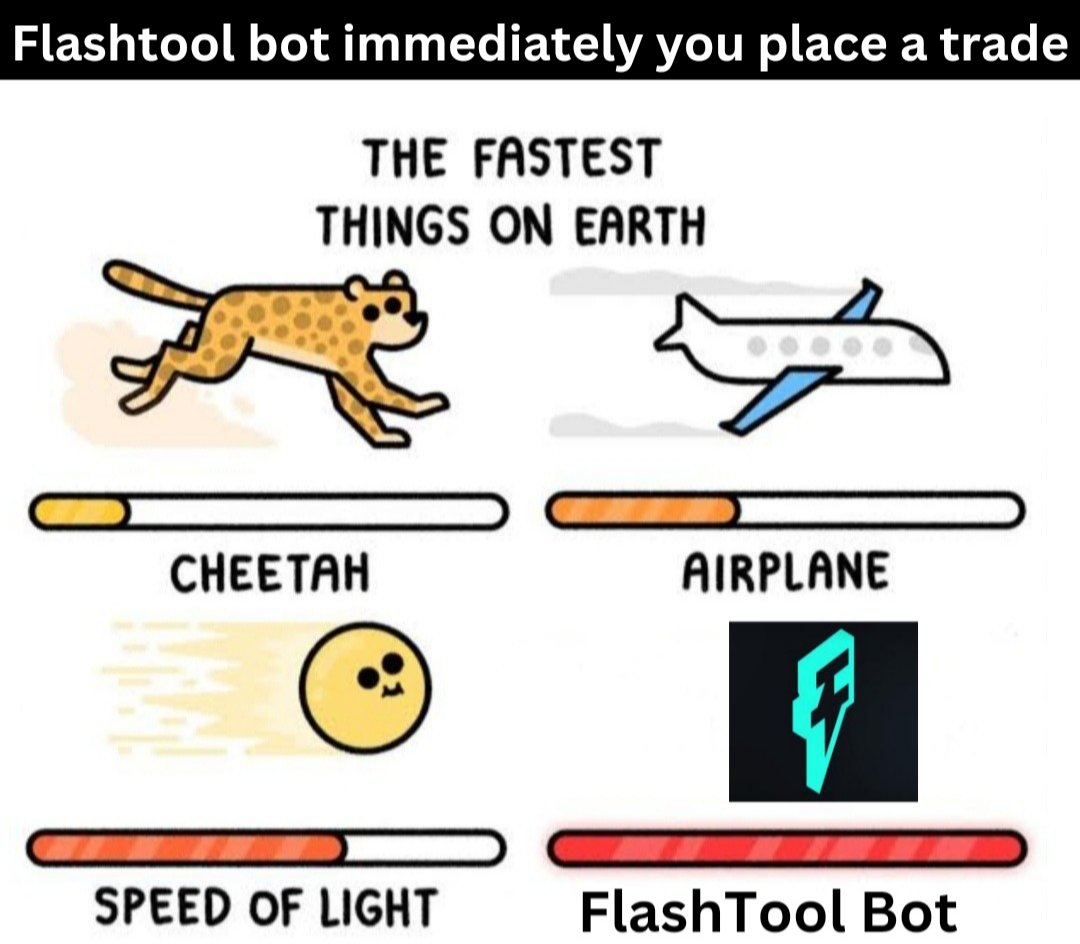OsasDave7's tweet image. People always complaining about how other trading bots are slow would definitely be amazed how fast FlashTool Bot will be 😂😂📈

You also get a 30% revenue share from flashtools just by buying $FLASH token

@flashlabs_SG #FlashTools #FLASH