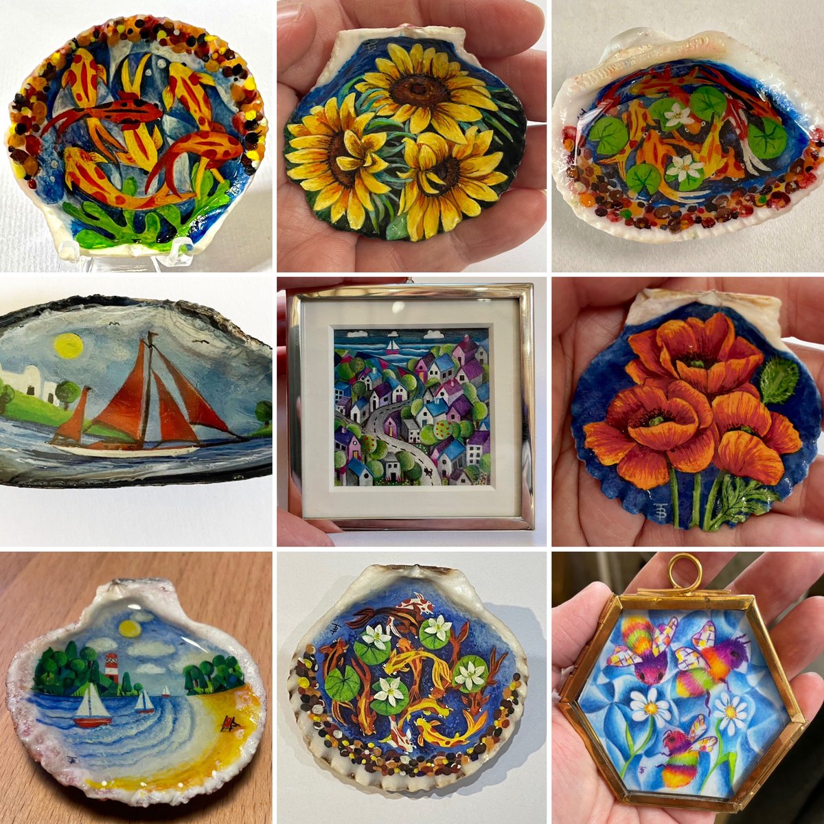 Good morning all! Instead of flowers or chocs for #valentineday what about original, unique miniature art? Prices from £50. @UKGiftHour #UKGiftHour #ukgiftam #shopindie tiffanybudd.bigcartel.com/category/minia…