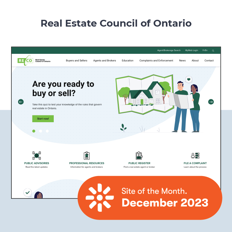 Our team at Inorbital is thrilled to announce reco.on.ca won the #Kentico Site of the Month for December 2023! 

See the live site at reco.on.ca—connecting people, educating, and a seamless UX. 

#SiteOfTheMonth #InorbitalTriumphs #Inorbital #RECO