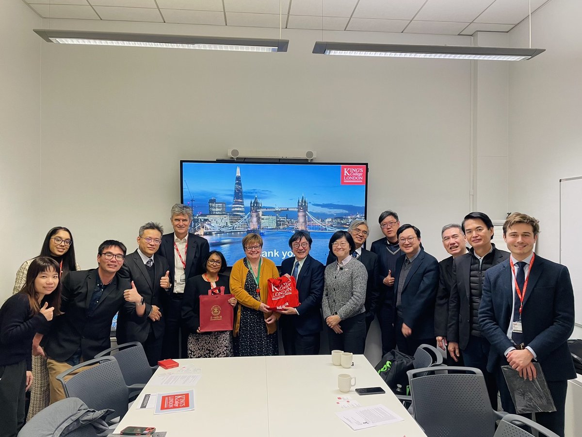 Alongside @kingsdentistry, we were delighted to welcome senior academics from @TaipeiMedicalU for a visit to @KingsCollegeLon last week. The wide-ranging meeting showcased #research from both institutions and explored potential future #collaborations