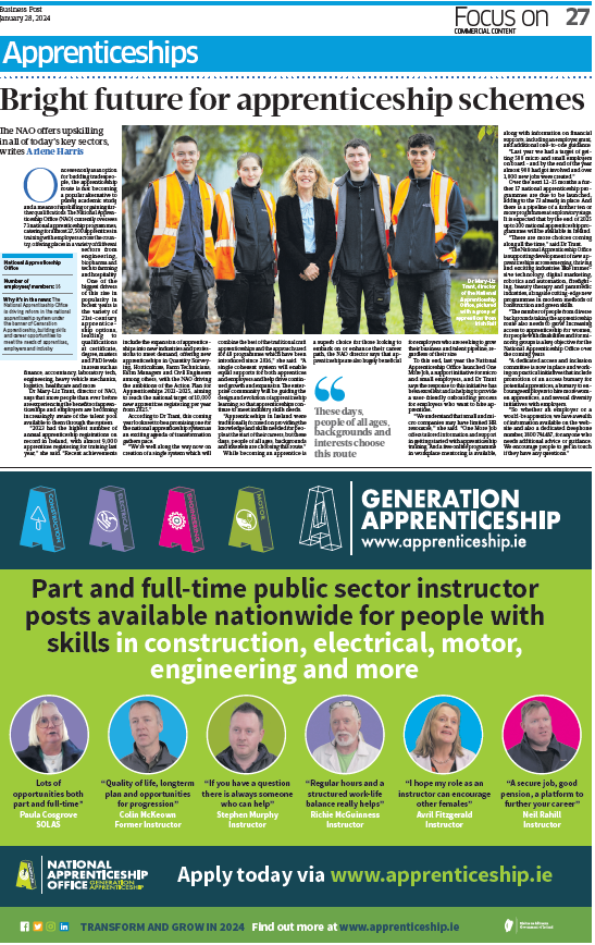 apprenticesIrl's tweet photo. The NAO supports the development of apprenticeships in emerging &amp; key growth industries like #immersivetechnology #digitalmarketing #robotics #paramedics &amp; more. Almost 900 micro-small employers accessed #OneMoreJob with +1000 new jobs created. Learn more: https://t.co/go9TyvFhx4 https://t.co/he5BOLONOw