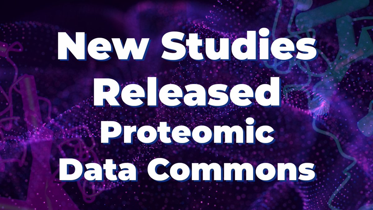 Make sure to check out the latest releases from @theNCI’s Proteomic Data Commons which includes #CPTAC and more! proteomic.datacommons.cancer.gov/pdc/ #NCIProteomics #NCICommons