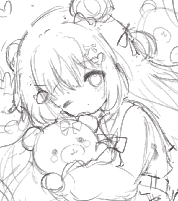 今までよりもっと可愛い感じにするにはどうすればいいか考えながら描いてます…! 