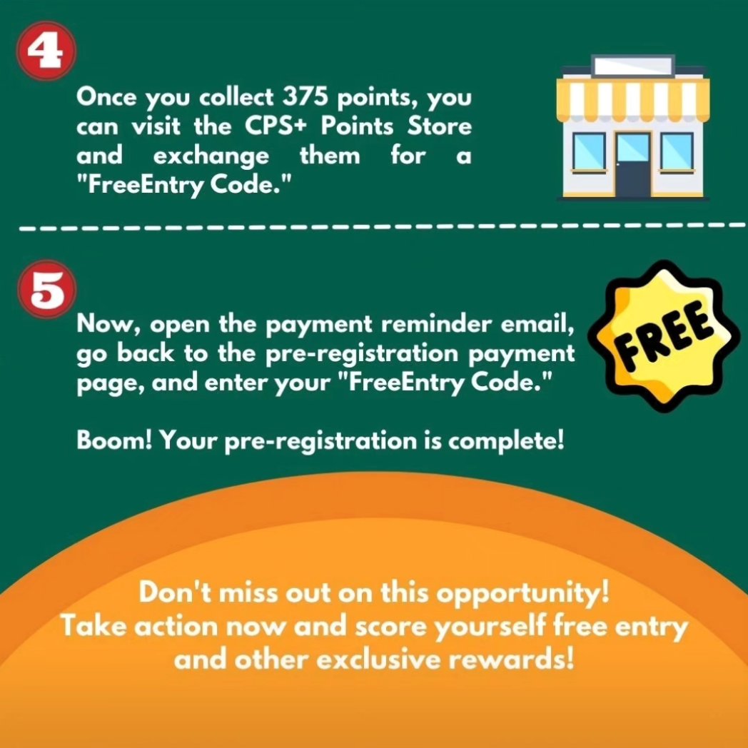 ProjetoPack's tweet image. 100 dias até #CHINAPLAS2024 🔥✨🎁 5 PASSOS - 7 DIAS - ENTRADA GRATUITA NA CHINAPLAS 2024! adlnk.cn/5BvYXz5
-
Desbloqueie recompensas em #CHINAPLAS e ganhe pontos com o pré-registro gratuito!
1. Preencha o formulário na página de pré-inscrição
2. Complete tarefas diárias…