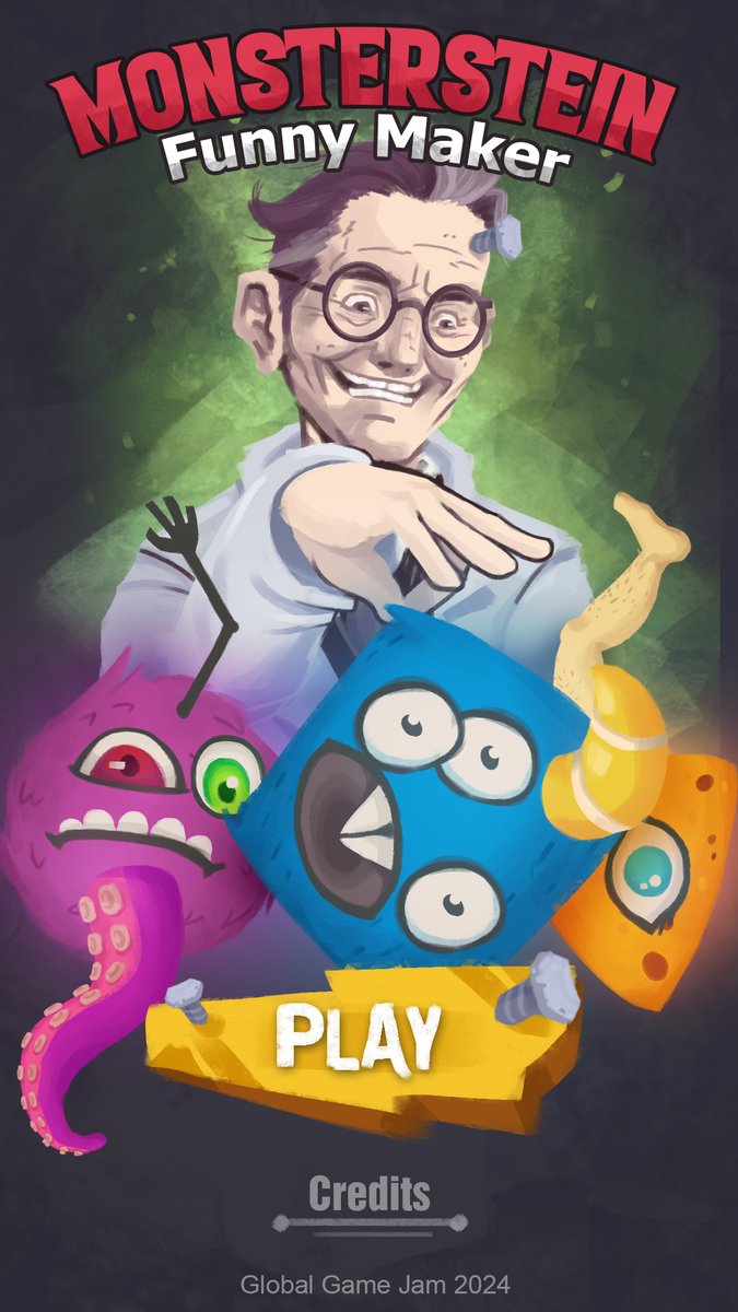 RivaIndieGames's tweet photo. This is the game we developed at GGJ 2024, play and make funny monsters and share your creations with hashtag #monsterstein https://t.co/CSh1XjbQ7U… #monsterstein #GGJ2024 #gamedevs #indiedev https://t.co/xZushfQZbM