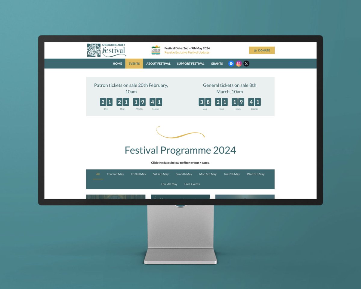 You can now peruse all of our 2024 Festival events on our website - and there's plenty to get excited about! 🎶 Patron tickets for all concerts will be on sale from 20th February and general tickets from 8th March. 🎟️ sherborneabbeyfestival.org/all-events/